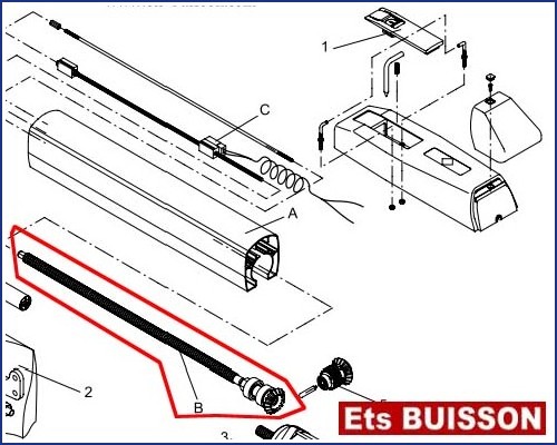 BENINCA DU.35 - Vis sans fin N°B Ref. 9686050/9686149